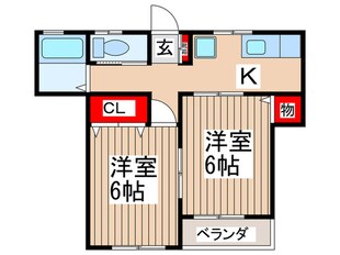 香コーポの物件間取画像